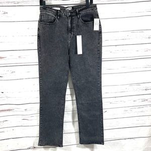 Vigoss Ace Women’s  High Rise Straight Jeans Black‎ Size 32